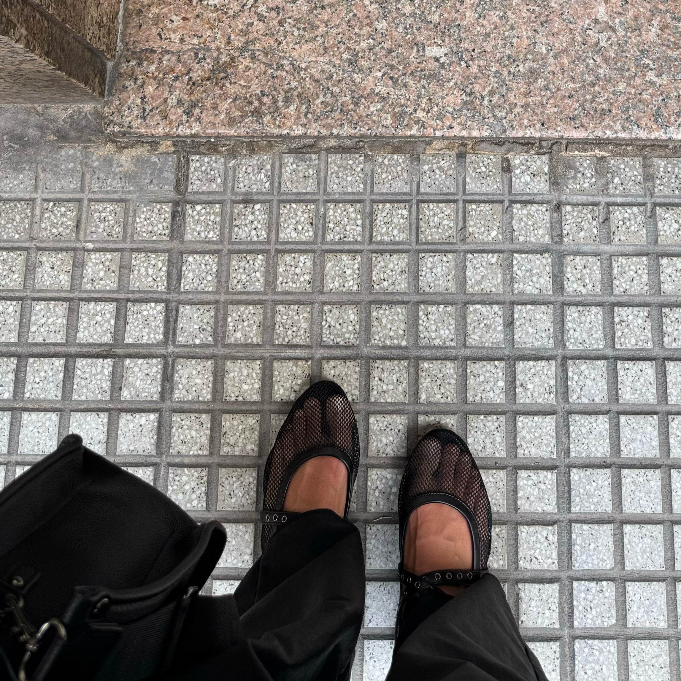 Croix Mesh Ballet Flats