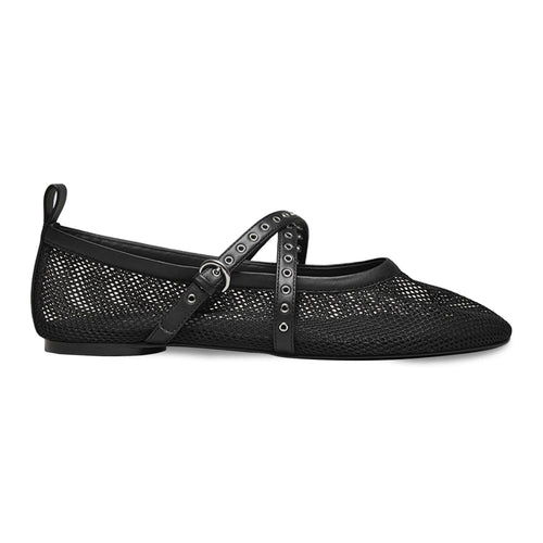 Croix Mesh Ballet Flats
