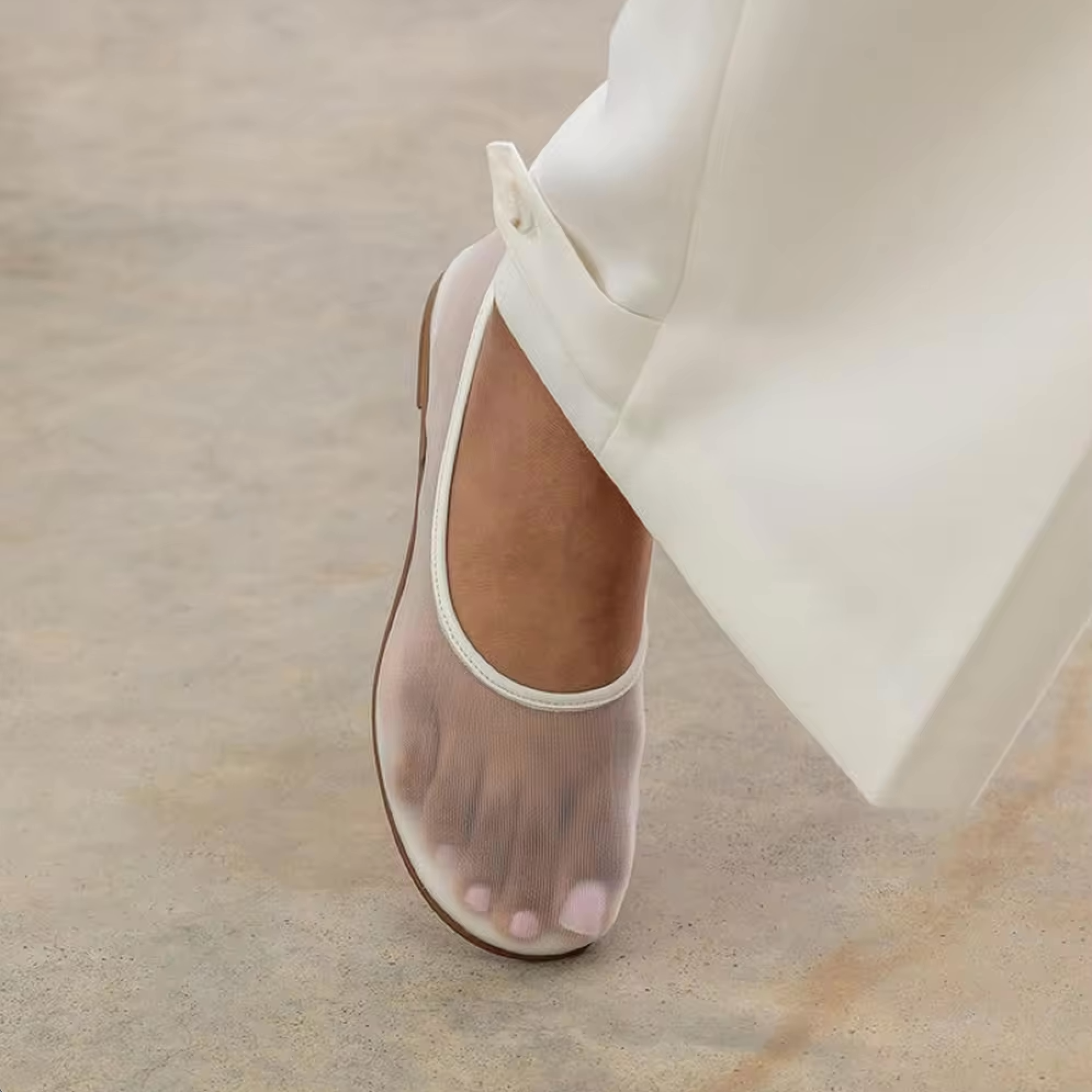 Soie Mesh Ballet Flats